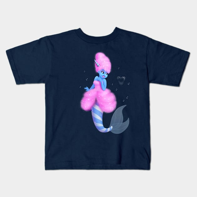 Cotton Candy Mermaid Kids T-Shirt by 513KellySt